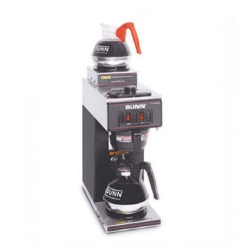 BUNN 13300.0012 Black Pourover Coffee Brewer with 1 Lower and 1 Upper Warmer