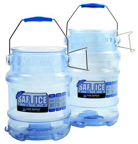 2-Pack San Jamar Saf-T-Ice Tote - 6 Gallon (2 x 6-Gallon Containers)