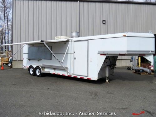American 32&#039; Concessions Trailer Food Service Stainless Steel Appliance Loaded