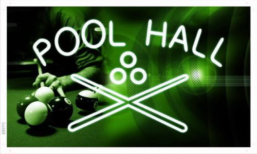 Ba589 pool hall billiards snooker bar banner shop sign for sale