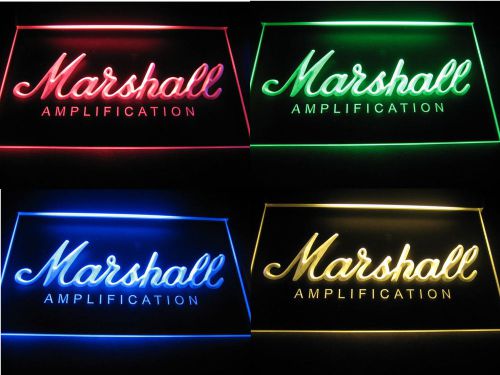 Marshall Aplification LED Logo Beer Bar Garage Billiards Club Neon Light Sign