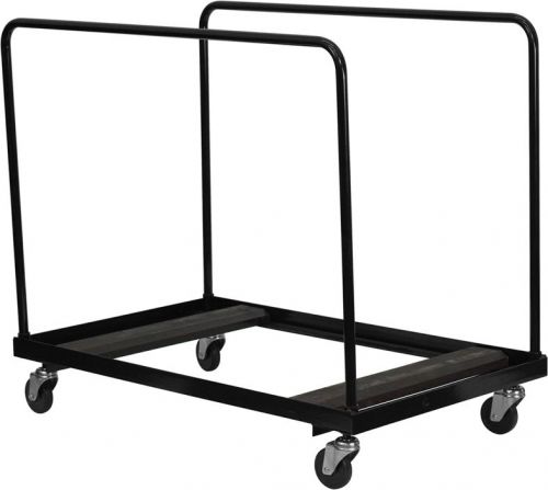 Round Folding Table Cart Dolly 8-10 Table Capacity