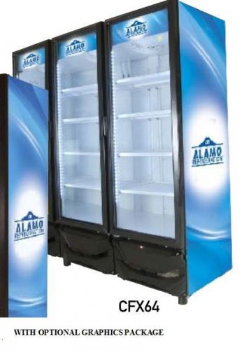Criotec 63cf 3-glass door display cooler refrigerator brand new + free ship! for sale