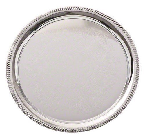 American Metalcraft STRD214 Affordable Elegance Round Serving Trays  14-Inch  Ch