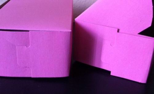 50 Bakery Pink Box 7 x 5 x 3  Made in USA