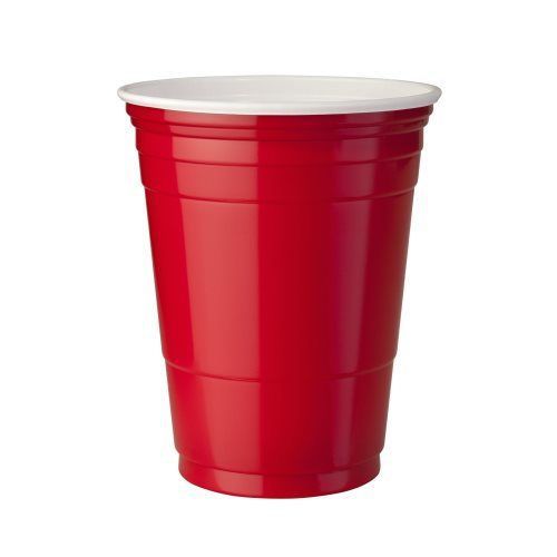 Solo Cup Company Red Plastic Party Cold Cups, 16 oz, 20 Bags of 50 (SCCP16RLRCT)