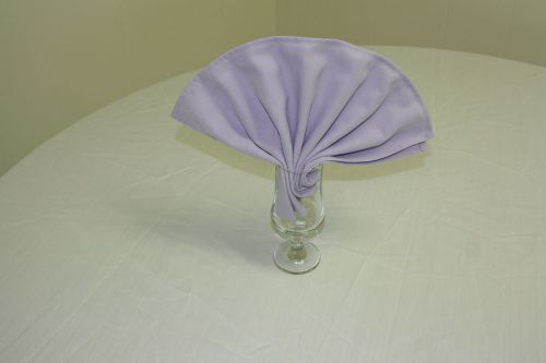 (12) Lilac 20&#034; x 20&#034; SPUN POLYESTER NAPKINS