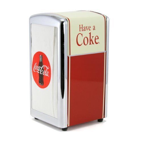 NEW &#039;Have A Coke&#039; Napkin Dispenser Holder Vintage Retro Nostalgia Diner Red