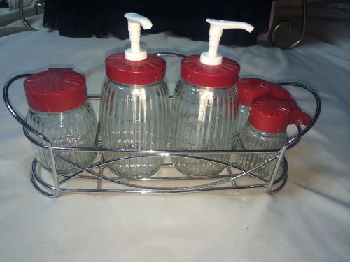 5 Piece Diner Dispenser Set