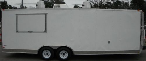 Concession Trailer 8.5&#039;x24&#039; White - Custom Vending Food Catering