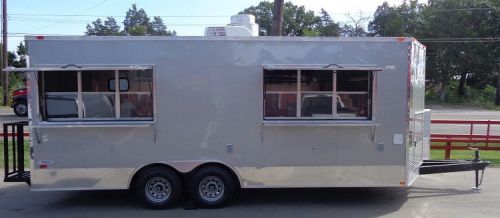 Concession Trailer 8.5 x 20 (Silver frost)  Vending Enclosed Catering Kitchen