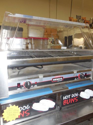 Nemco - #8036 hot dog roll-n-grill with bun drawer for sale