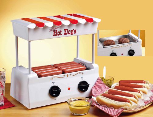 Old-fashioned hot dog sausage cooker roller machine ~nostalgia electrics hdr-565 for sale