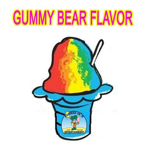 GUMMY BEAR SYRUP MIX SNOW CONE/ SHAVED ICE Flavor GALLON CONCENTRATE #1