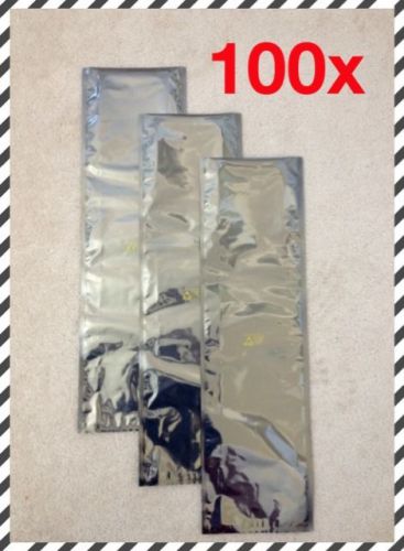 100 esd anti-static shielding bags, 8&#034;x30&#034; in (203mm x 762mm),open-top,3.1 mils for sale