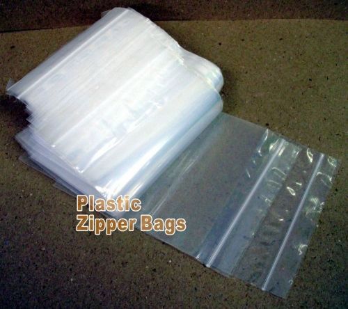100PCS 10x20cm Ziplock Poly Plastic Zipper Bags Pocket Transparent #BY3 JY