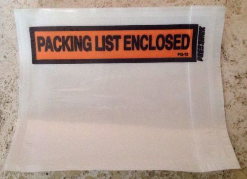100 4 1/2&#034; x 5 1/2&#034; Pres-Quick Preasure Sensitive Packing List Envelopes USA
