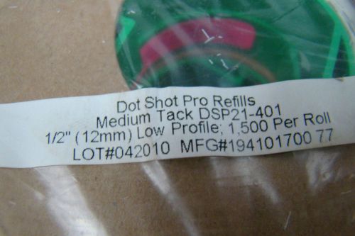 Dot shot pro refills medium tack 1/2&#034; dsp21-401 for sale