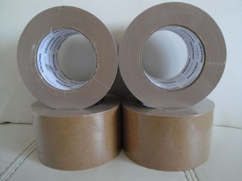 4 rolls 3&#034; x 60yd shurtape flatback paper tape fp 97 for sale