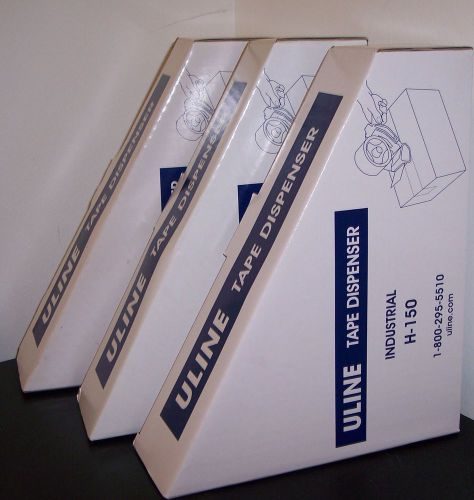 Lot of 3 NEW Uline Industrial Tape Gun / Dispenser - Side Loader Load Tape H-150