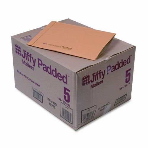 Sealed Air Corporation Jiffy Padded Mailer, Side Seam, #5, 100/Carton