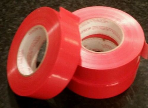 3 Rolls of red poly tape Best deal on ebay!  1 7/16 X 180&#039; new quality overstock