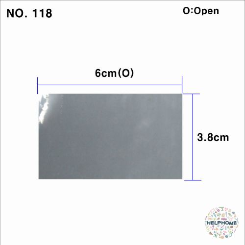 100 pcs transparant shrink film wrap heat seal packing 6cm(o) x 3.8cm no.118 for sale