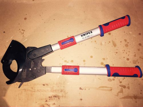 Knipex 95 32 060 ratcheting cable shears w/telescoping handles - new for sale