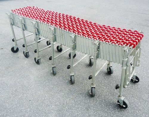 Flexible expandable conveyor with wheels for sale