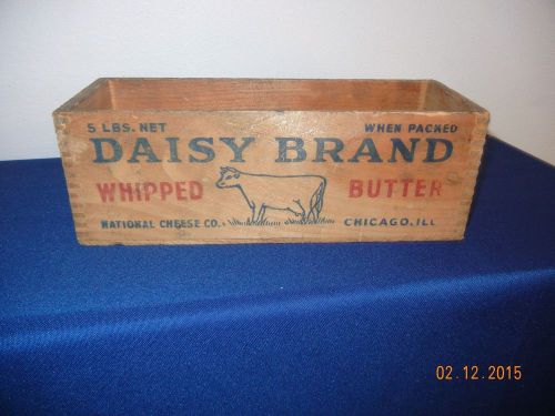 VTG WOOD BOX Butter Box Whipped 5 lb Cow Emblem - Got to have