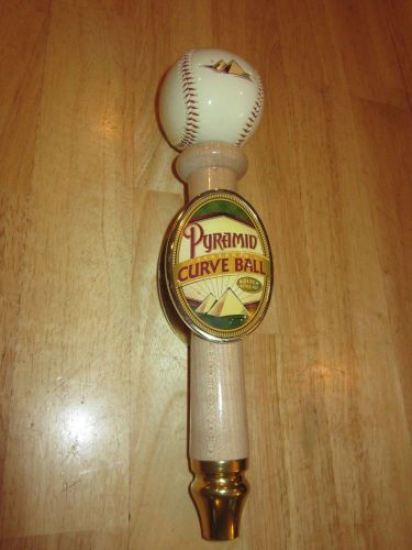 PYRAMID Curve Ball Kolsch Style Ale  Baseball Tap Handle