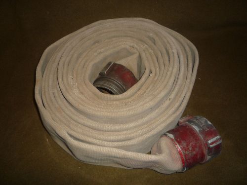 Fire hose 35&#039; action nh 2.5&#034; with cast connectors - reduced! for sale