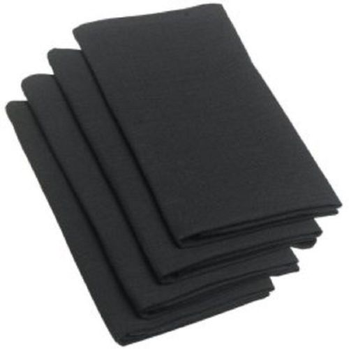 24 BLACK RESTAURANT WEDDING CATERING DINNER POLYESTER CLOTH LINEN NAPKINS 20X20