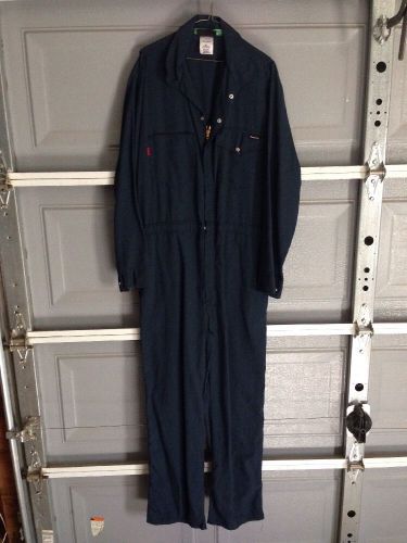 Workrite Benchmark Big Bill USED NOMEX Coveralls 48 Regular NAVY BLUE X LARGE