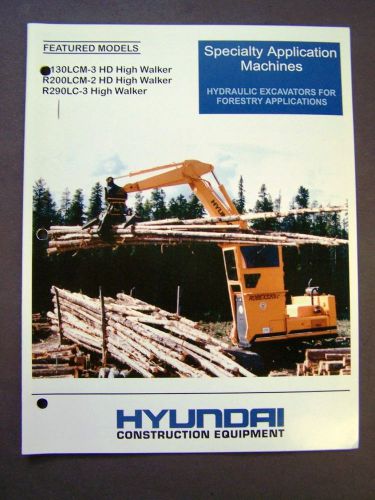 Hyundai Robex Specialty Application Machines Hydraulic Excavators Brochure/Specs