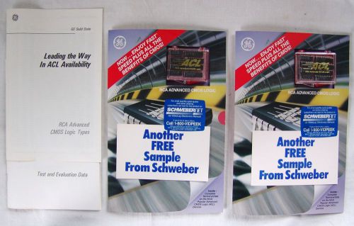 1987 GE RCA Advanced CMOS Logic ACL Semiconductors Lot of 2 Test Evaluation Kits