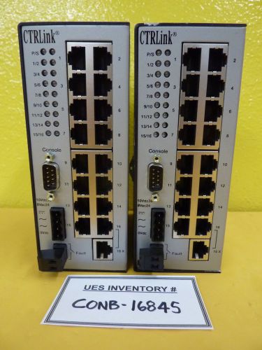 Contemporary Controls EISC16-100T Ethernet Switch CTRLink 16 Port Lot of 2 Used
