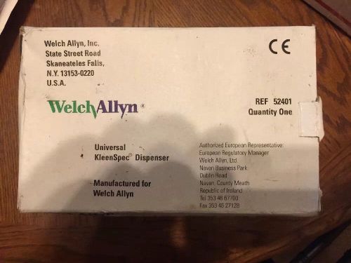Welch Allyn Universal KleenSpec Dispenser 52401 New In Box