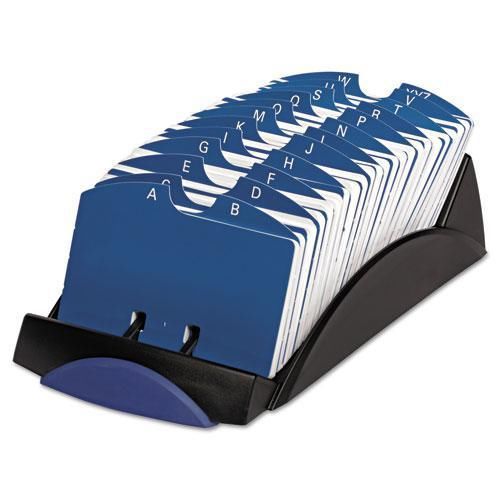 New rolodex 66998 vip open tray card file with 24 a-z guides holds 500 2 1/4 x 4 for sale