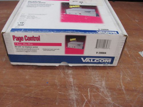 New Valcom V-2000A Integrated Single Zone Page System Control - 1 Zone 1Way