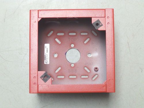 Cooper Wheelock SBB-R Surface Back-Box Fire Alarm Red 103204 For Speakers