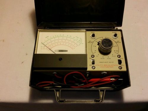 Vintage Heathkit Utility Solid State Voltmeter Model IM-17 in Hardcase