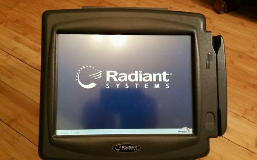 Radiant Systems P1220 Touchscreen Terminal with credit card reader