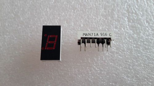 MAN71A  Fairchild Semiconductor  Red GaAsP 0.3-lnch 7-Segment Digit Common anode