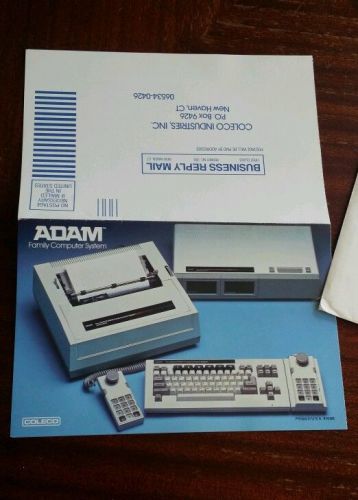 Vintage ADAM computer booklet, pamphlet  flyer