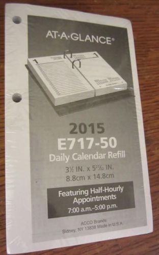 2015 AT-A-GLANCE Daily Desk Calendar Refill 2015 W717-50 FREE USA SHIPPING