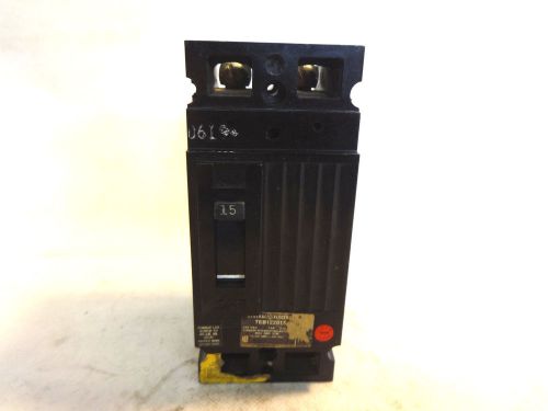 GE GENERAL ELECTRIC TEB122015 2 POLE 15 AMP CIRCUIT BREAKER