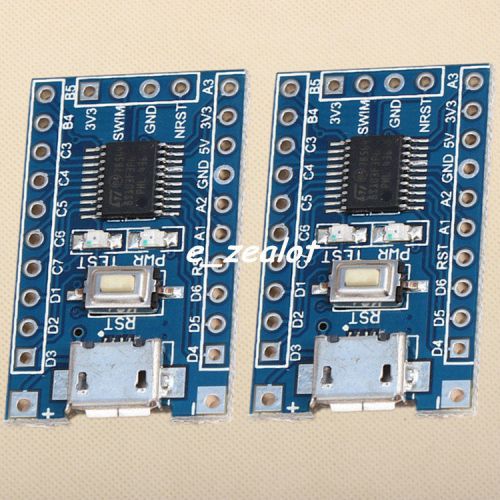 2pcs STM8 Micro USB Minimum System Development Board SWIM Debug STM8S103F3P6