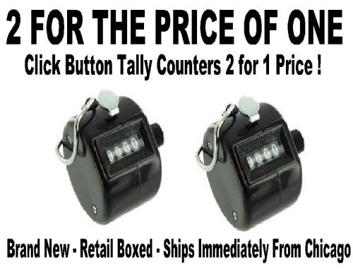 LOT OF 2 - Quality Hand Tally Counter - NEW In Box - Ships From Chicago