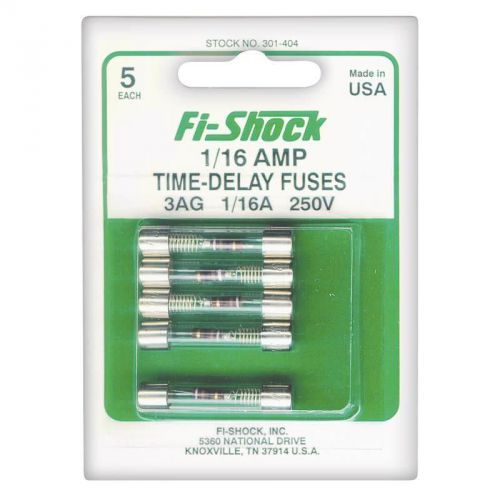 1/16A Time Delay Fuse FI-SHOCK INC Electric Fence Accessories 301-404